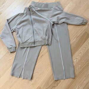 SPANX AirEsstentials Tan Track Suit